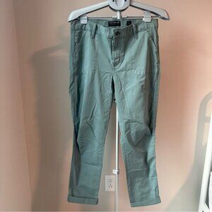 Lucky Brand Teal Cargo Pants 8 29 NWT Cropped Utility Gorpcore 26.5" Inseam